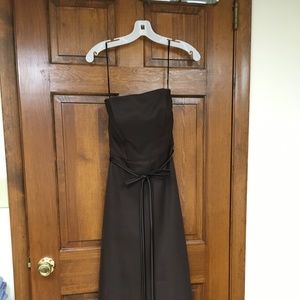 Excellent quality brown prom or formal dress